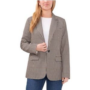 Vince Camuto ladies blazer is Cambridge plaid